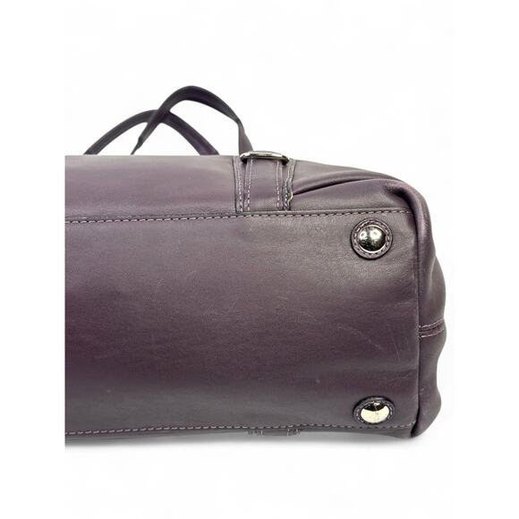 Coach Vintage Madison Mia Plum Purple Leather Tote Bag - Picture 13 of 15